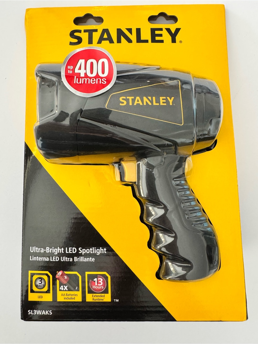 Stanley Ultra-Bright LED Spotlight - up to 400 Lumens / SL3WAKS